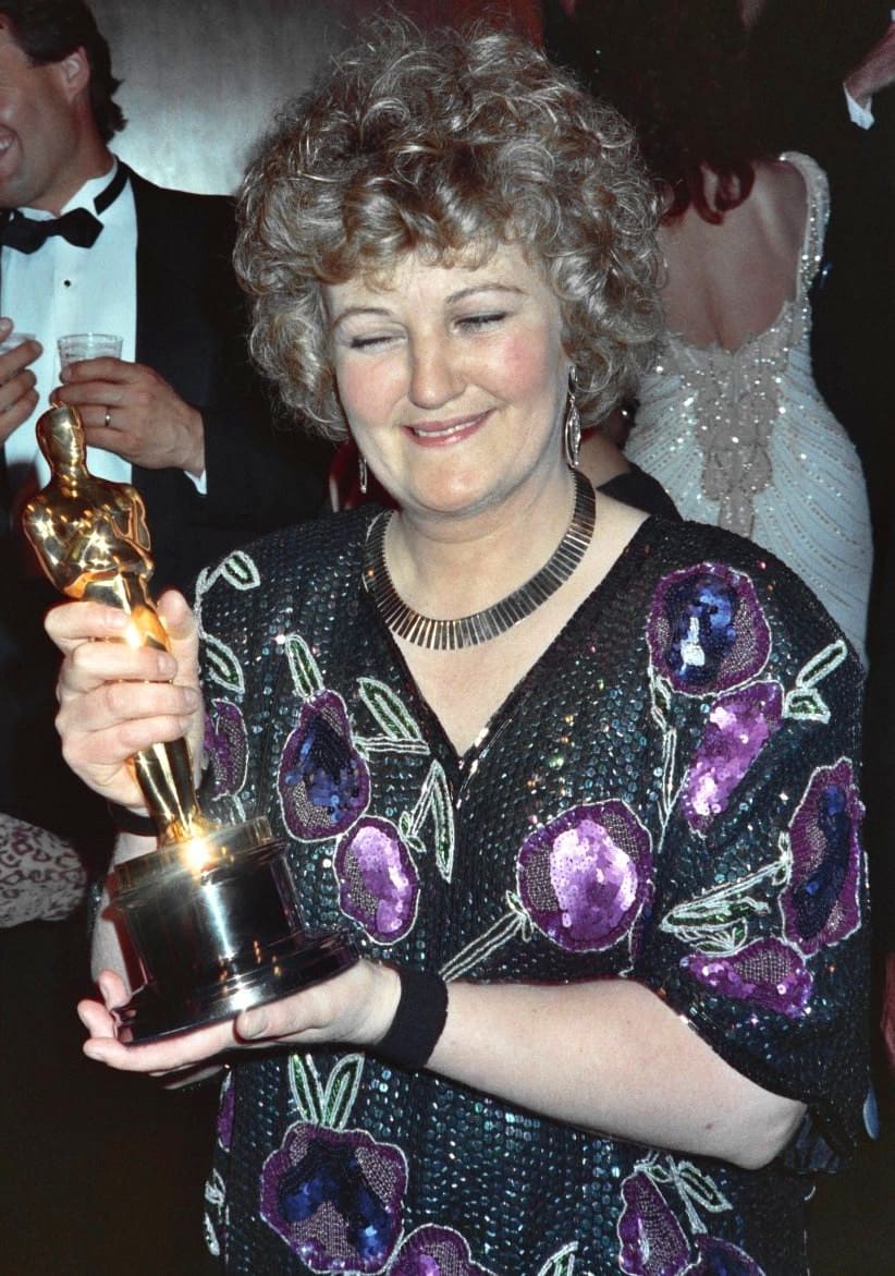 Actrița Brenda Fricker în rol din filmul «My Left Foot»