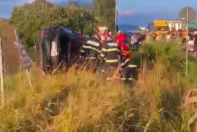 Accident rutier Brașov, intervenție SMURD și poliție