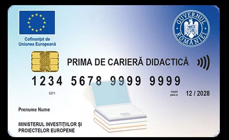 Card electronic pentru prima de carieră didactică