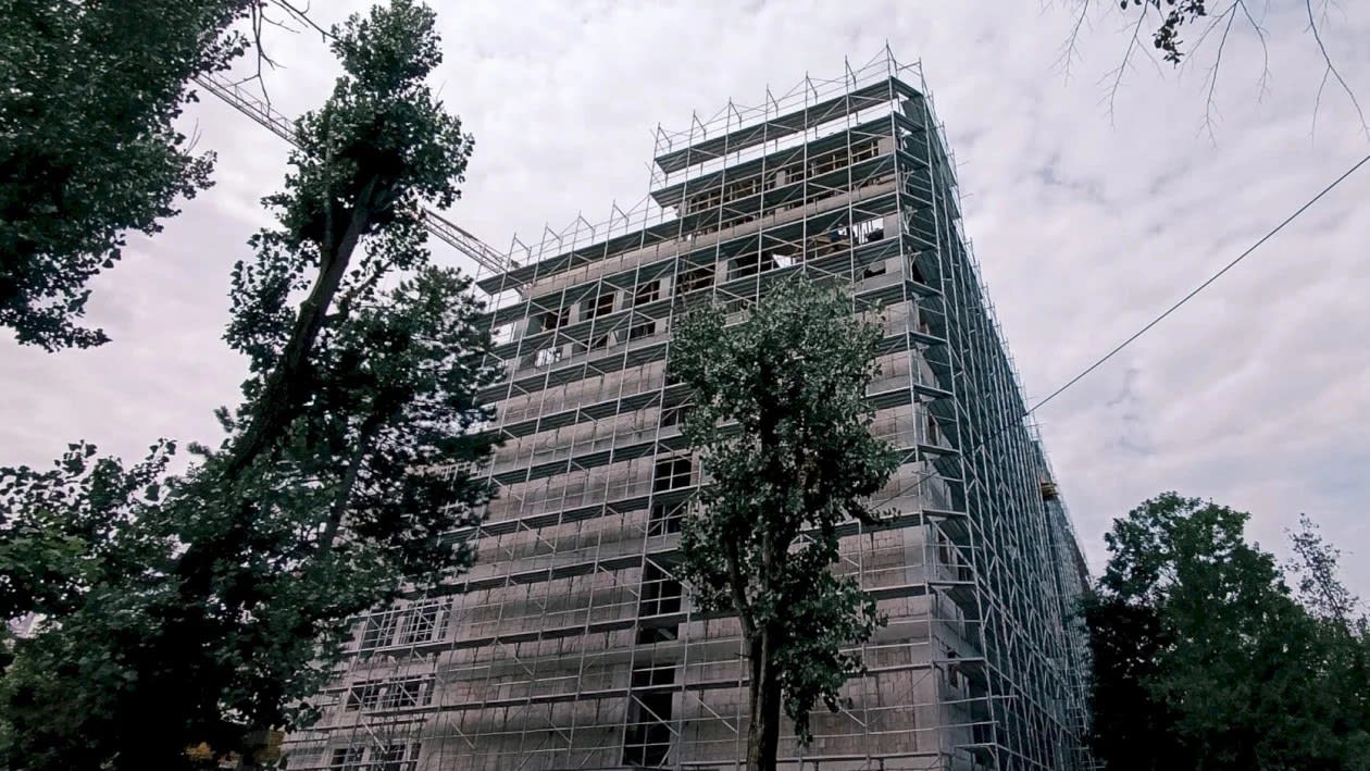 Școală modernizată în Titan, construcție în curs