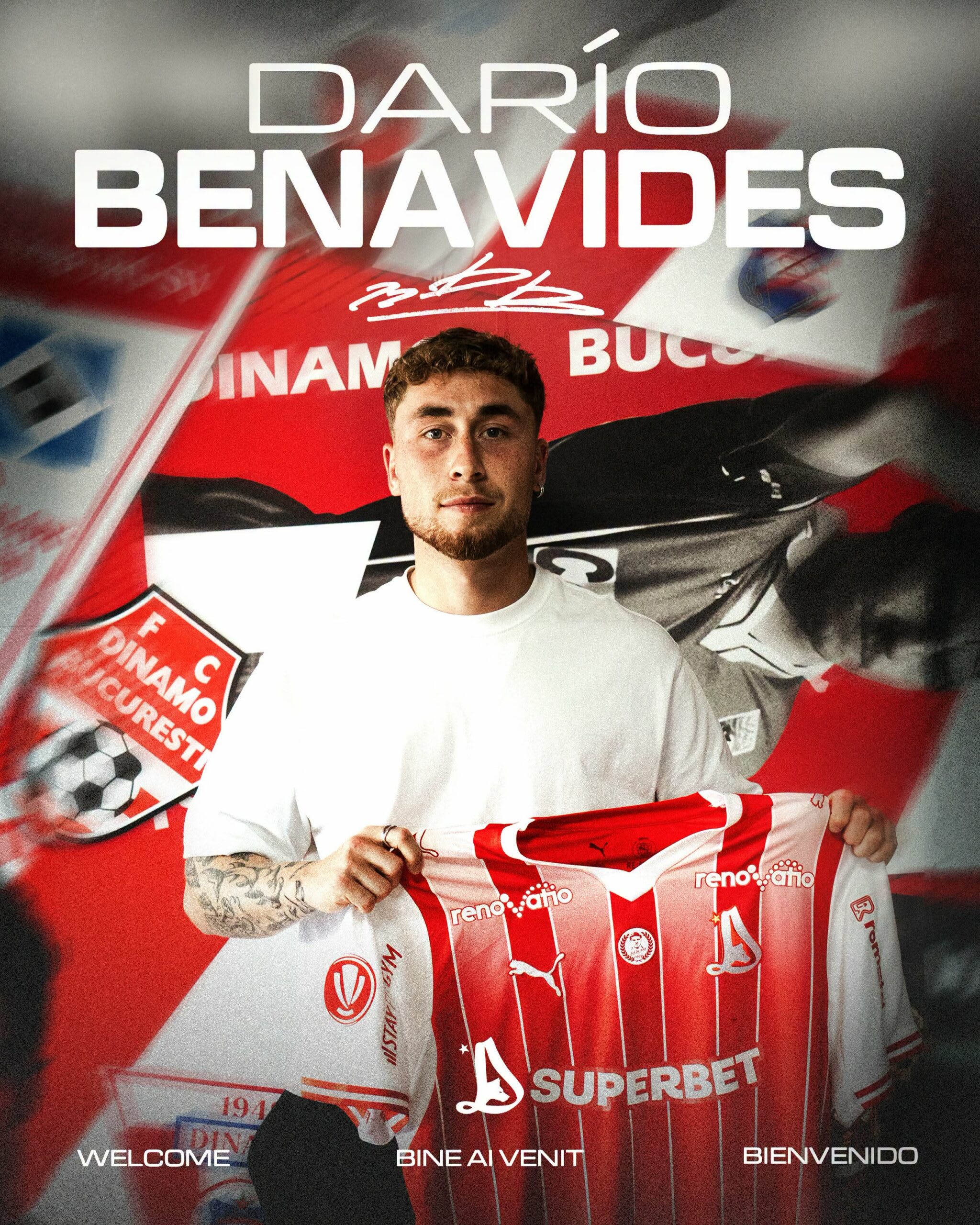 Fundaș belgian Darío Benavides în acțiune pe teren