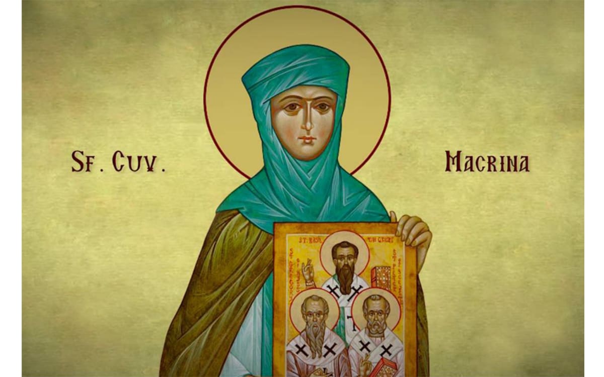 Sfânta Macrina în rugăciune, iconografie religioasă