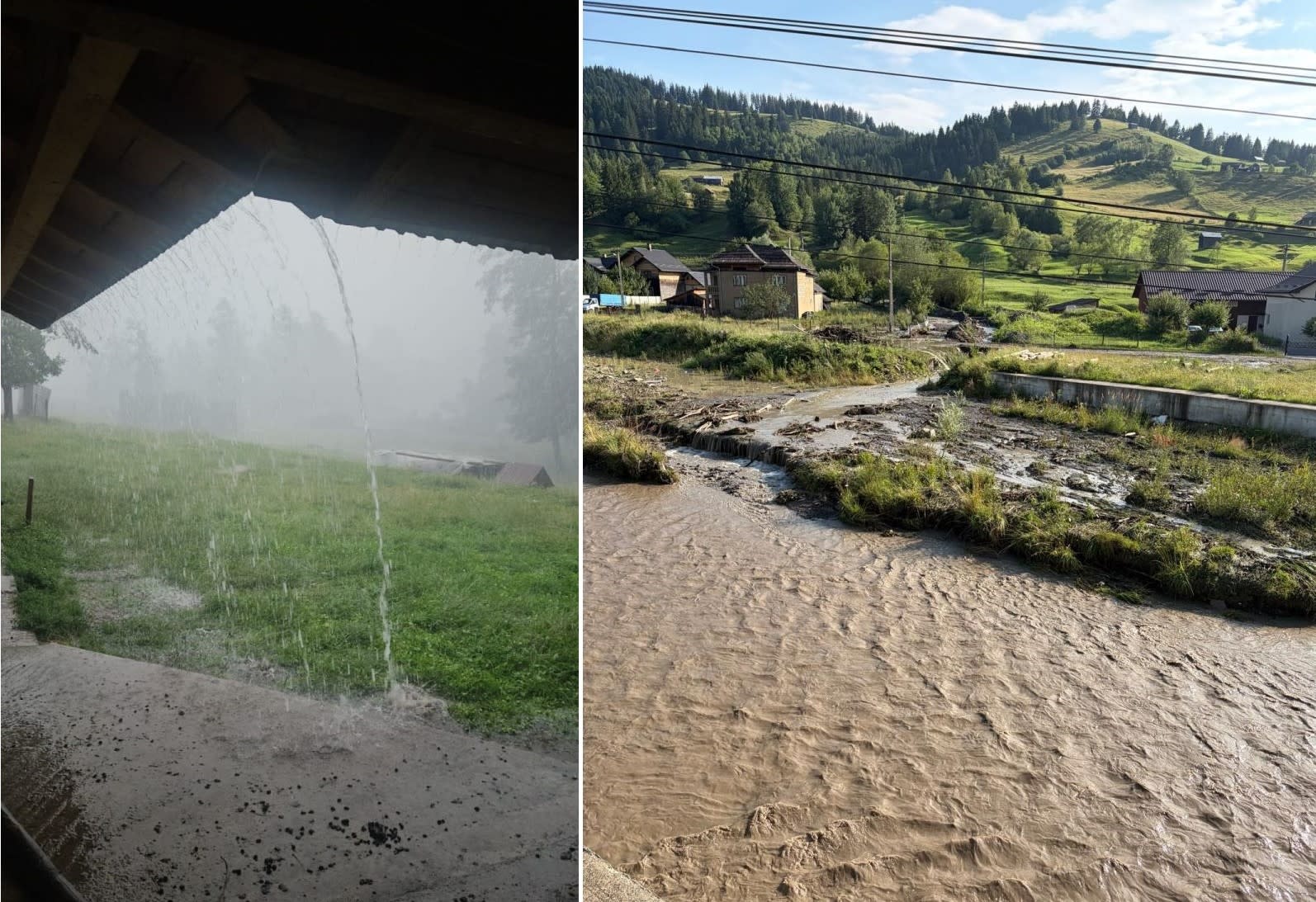 Viitură pe drumul comunal Stulpicani-Negrileasa