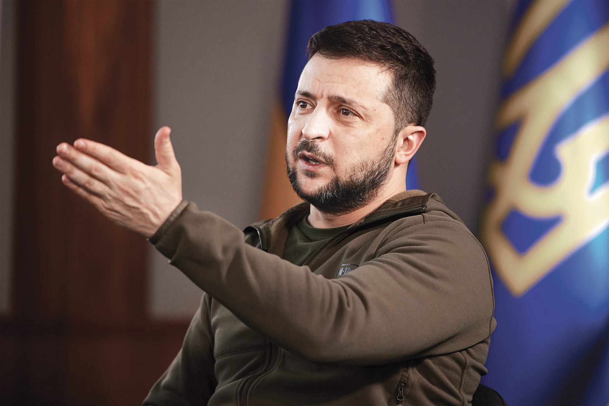 Președintele Zelenski în discurs public despre războiul din Ucraina