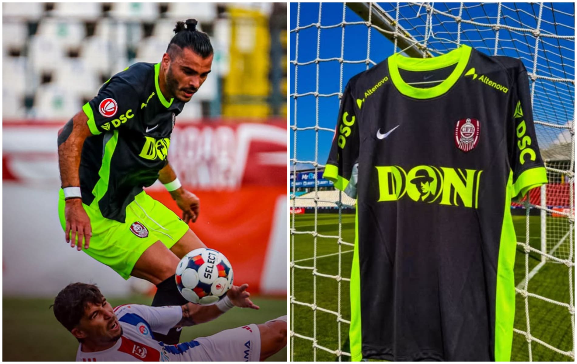 Jucători CFR Cluj și Oțelul Galați în meci de fotbal Jucători CFR Cluj și Oțelul Galați în meci de fotbal