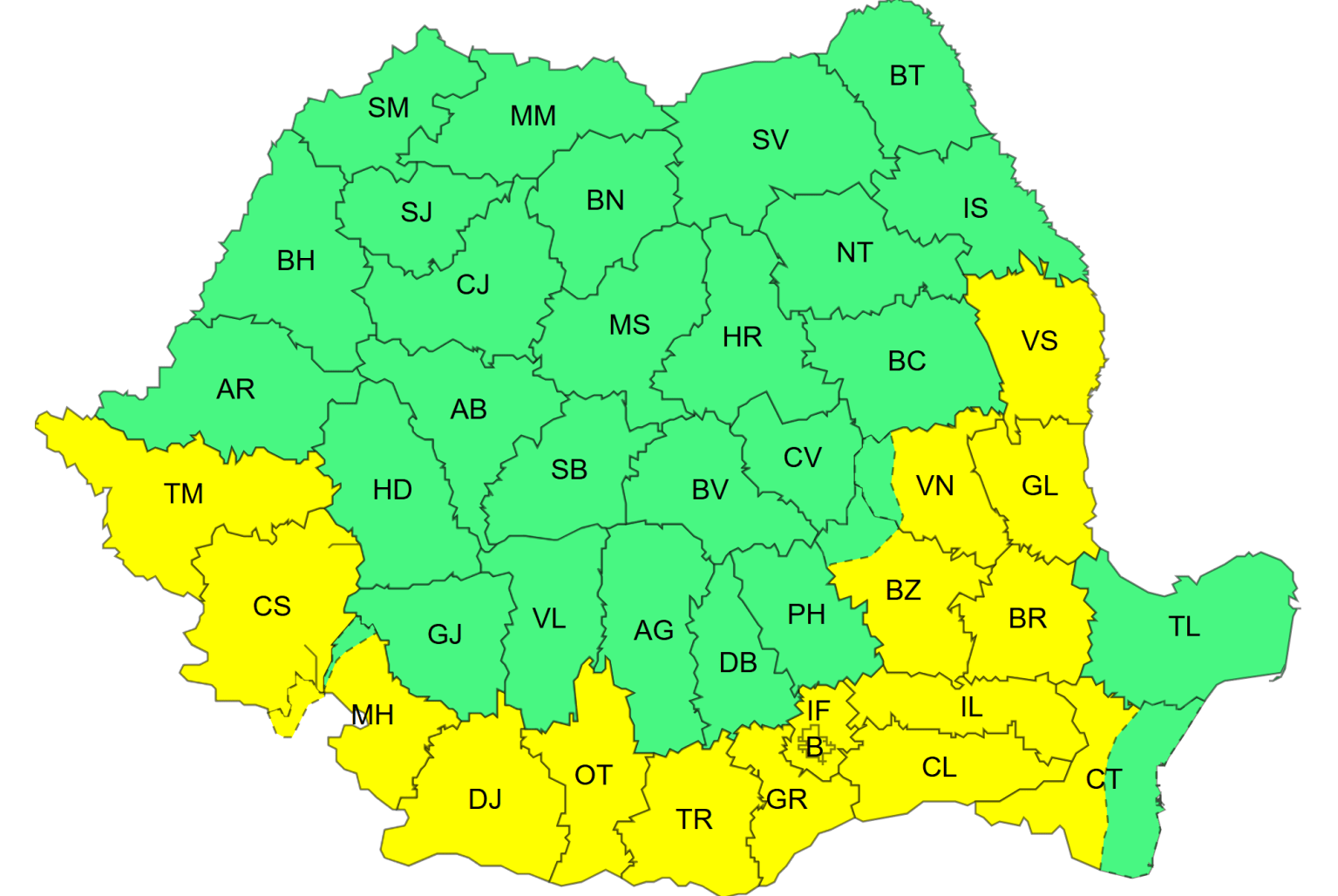 Vânt puternic și nori de furtună peste munții din România Vânt puternic și nori de furtună peste munții din România