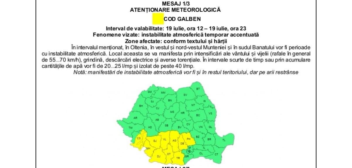 Fenomene meteo extreme: caniculă și vijelii în România Fenomene meteo extreme: caniculă și vijelii în România