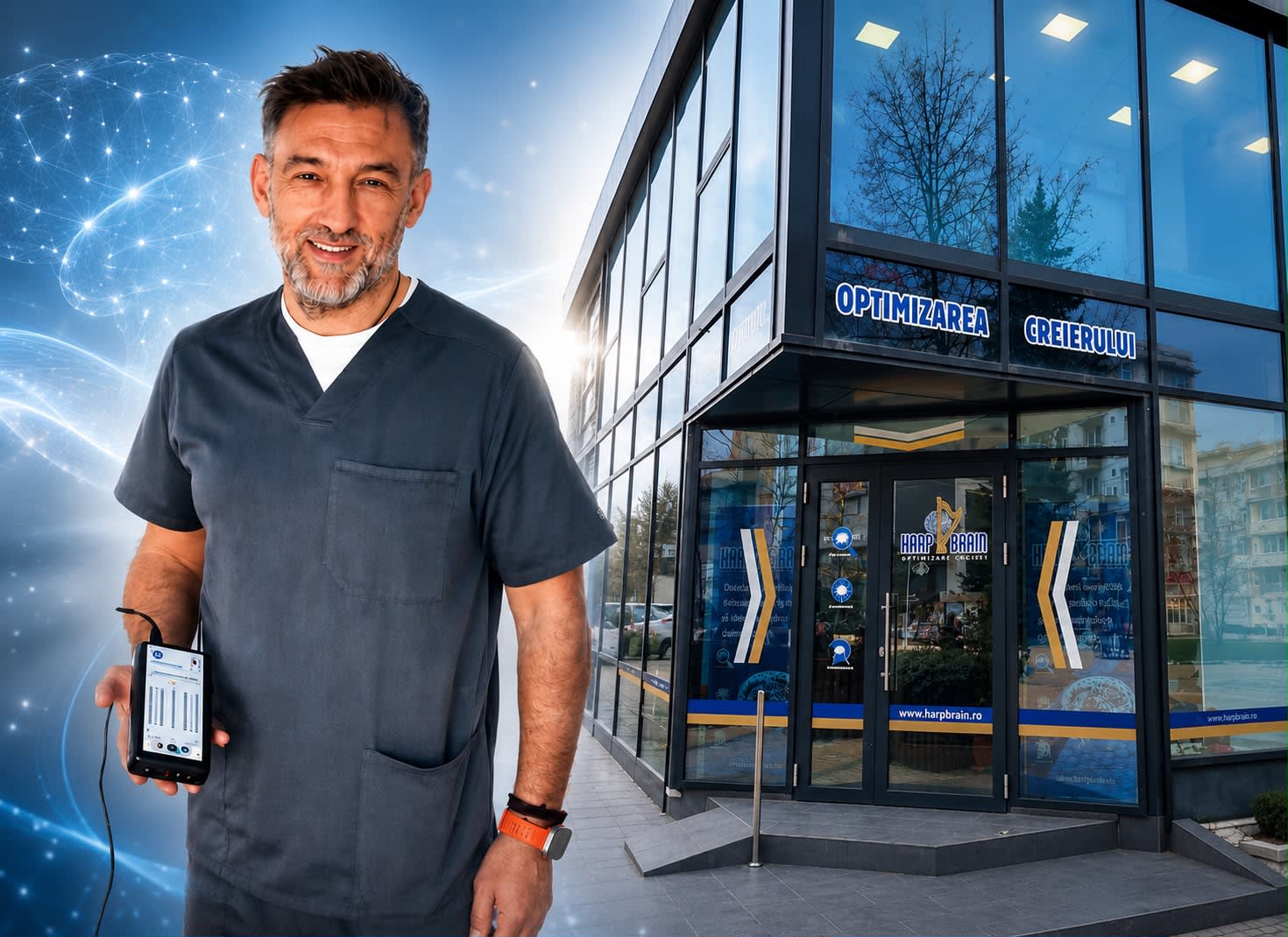Medicul Ionuț Costache explicând legătura dintre creier și performanța fotbalistică