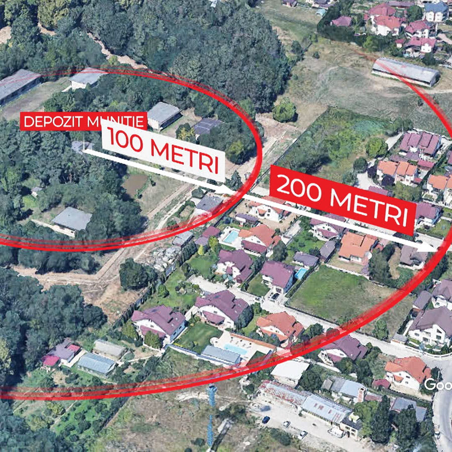 Clădire de apartamente ilegală aproape de depozit de muniție în Pitești Clădire de apartamente ilegală aproape de depozit de muniție în Pitești