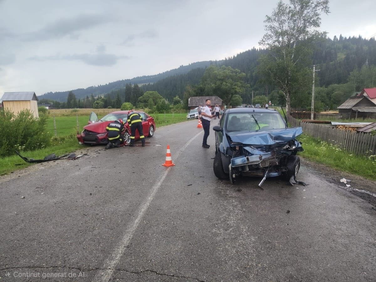 Accident rutier în Plaiul Șarului, Suceava
