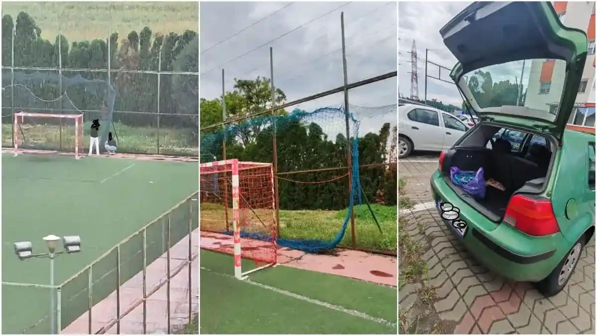 Doi tineri prinși de jandarmi după furtul plasei de gard în Alba Iulia Doi tineri prinși de jandarmi după furtul plasei de gard în Alba Iulia