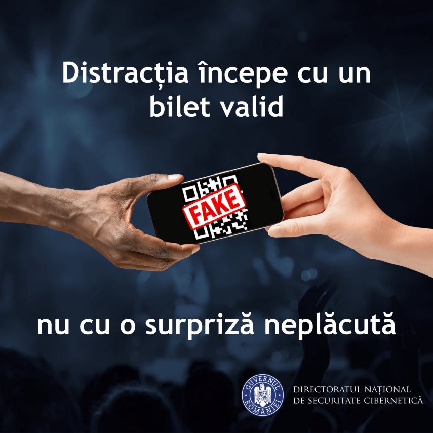 Polițist verificând bilete la festival, securitate online, România Polițist verificând bilete la festival, securitate online, România