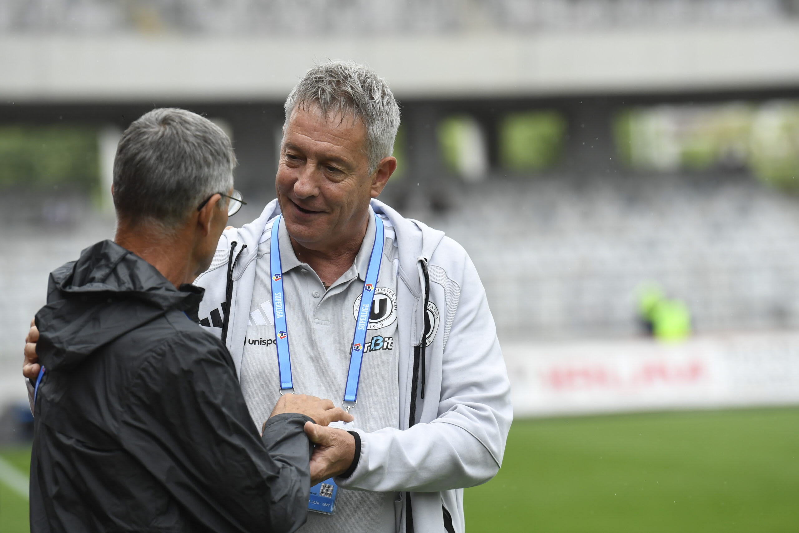 Cristiano Bergodi la meciul U Cluj - Farul Constanța Cristiano Bergodi la meciul U Cluj - Farul Constanța
