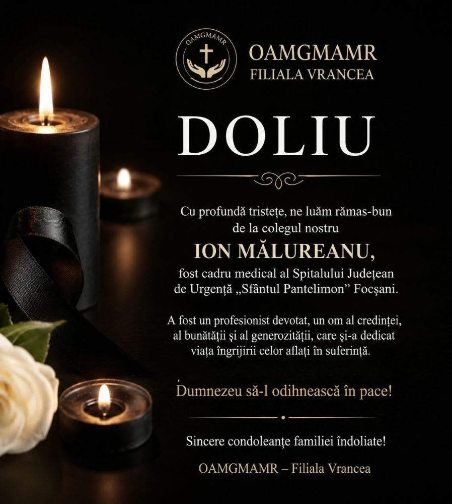Portret al colegului Ion Mălureanu, asistent medical Vrancea Portret al colegului Ion Mălureanu, asistent medical Vrancea