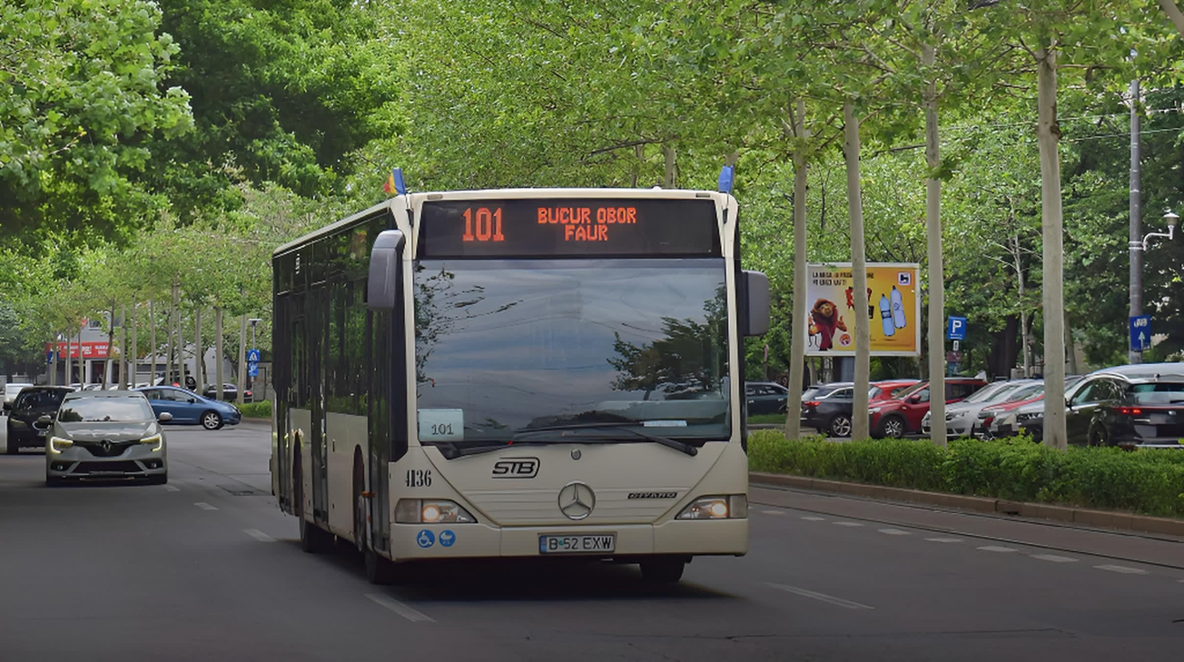 Autobuze STB circulând pe trasee modificate în București, șantier pe strada Ziduri Moși