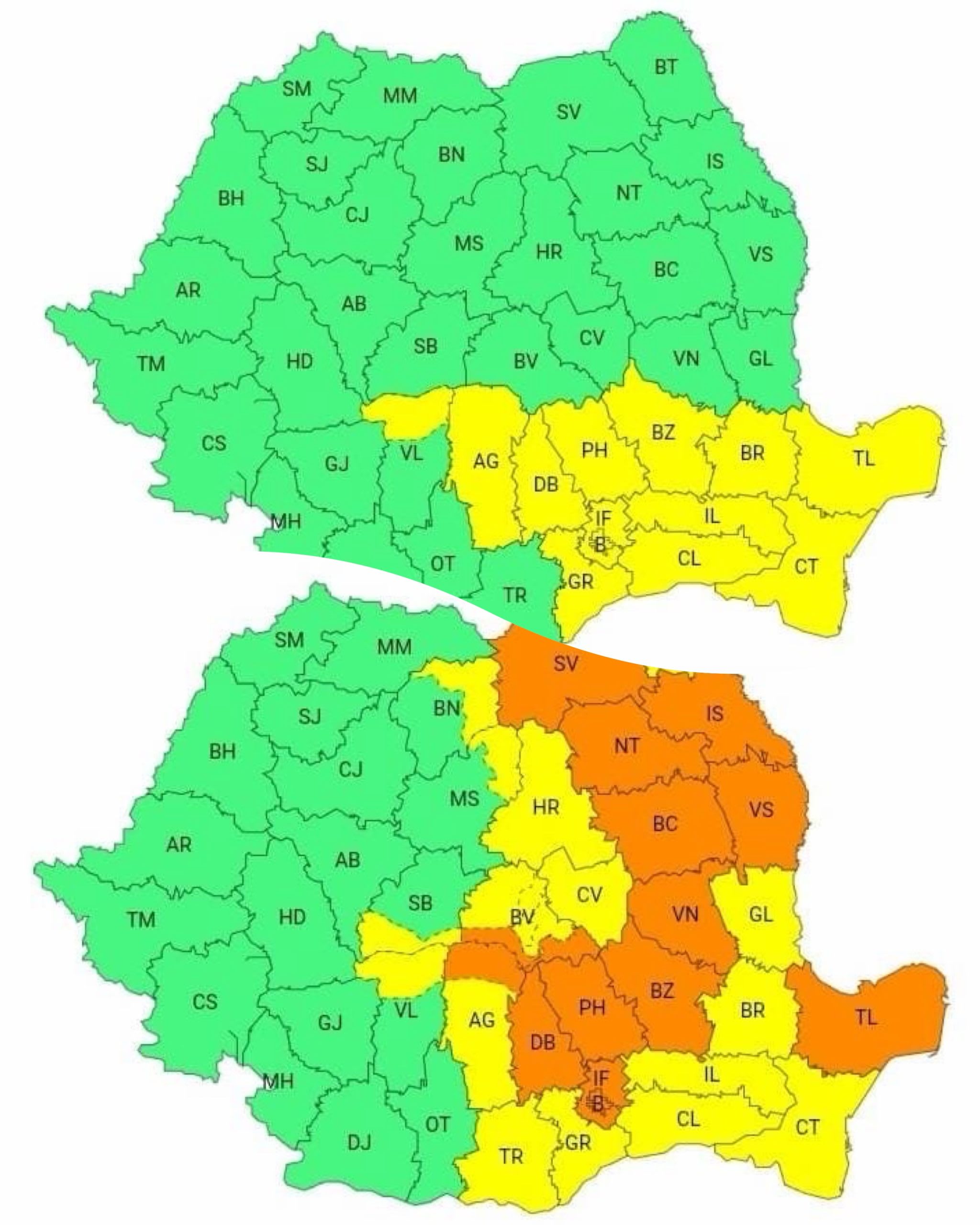 Vânt puternic, ploaie torențială și grindină în Dâmbovița Vânt puternic, ploaie torențială și grindină în Dâmbovița