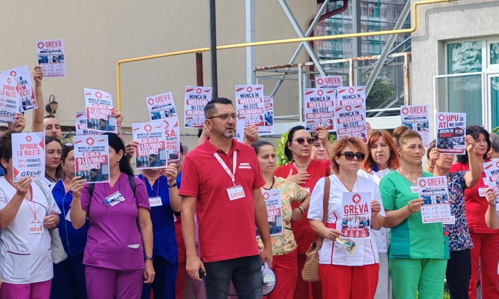 Protest angajați sănătate