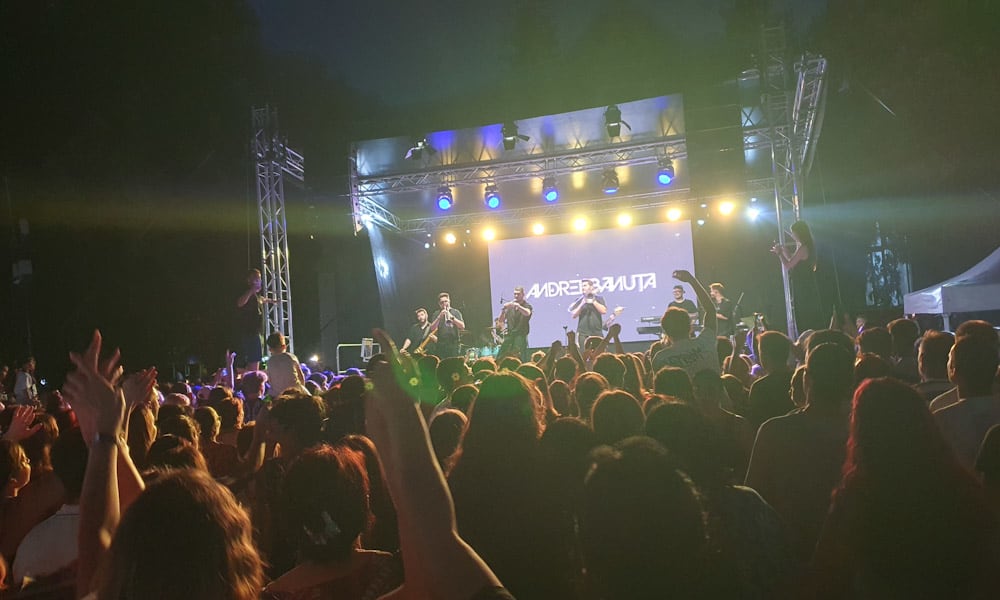 Spectacol muzical și artificii la Găești, eveniment local