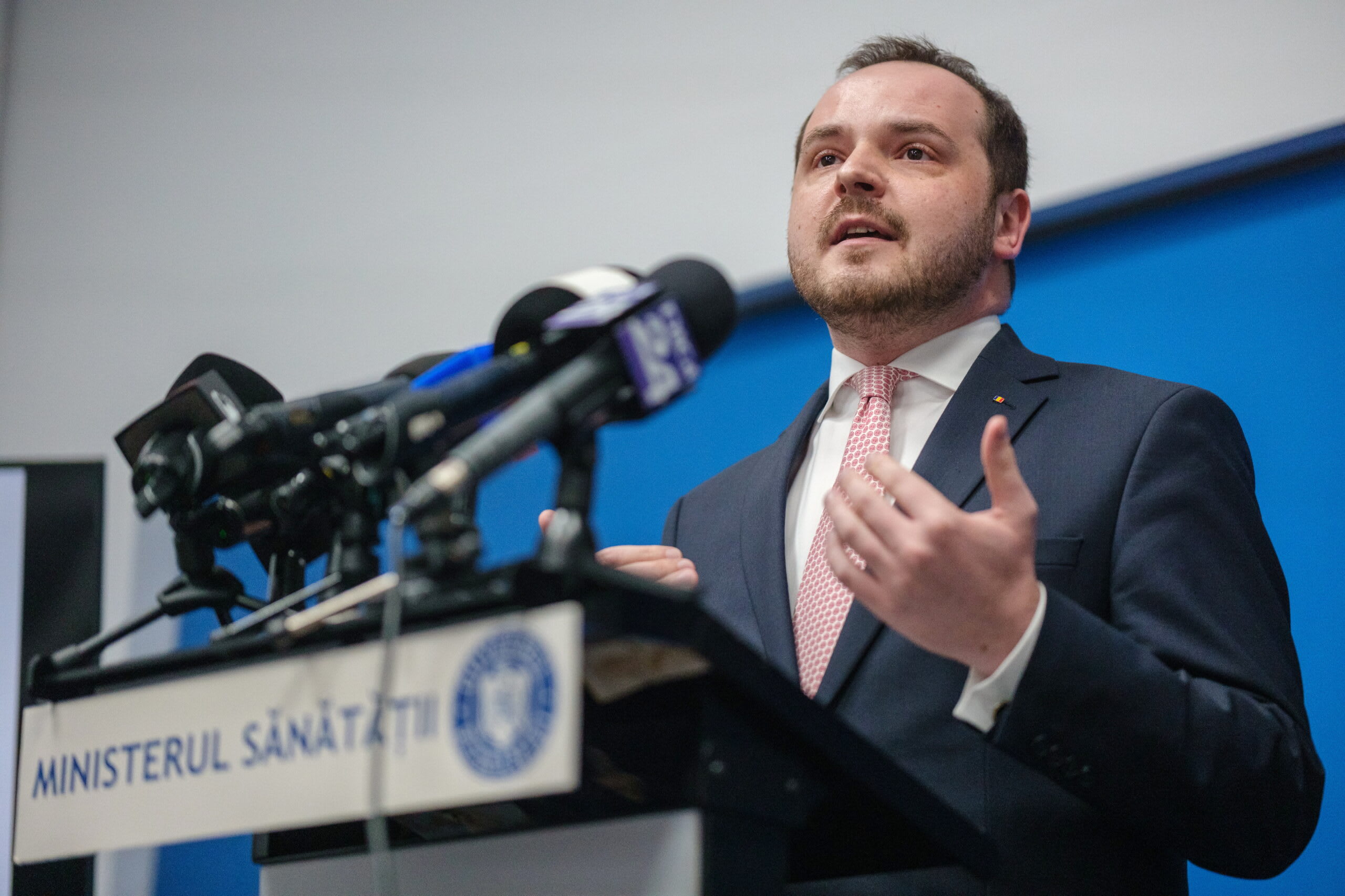 Alexandru Rogobete în timpul protestelor din sănătate