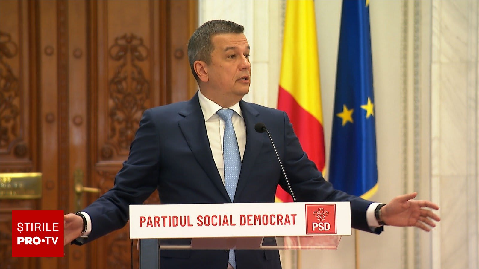 Sorin Grindeanu în conferință de presă despre legea salarizării Sorin Grindeanu în conferință de presă despre legea salarizării