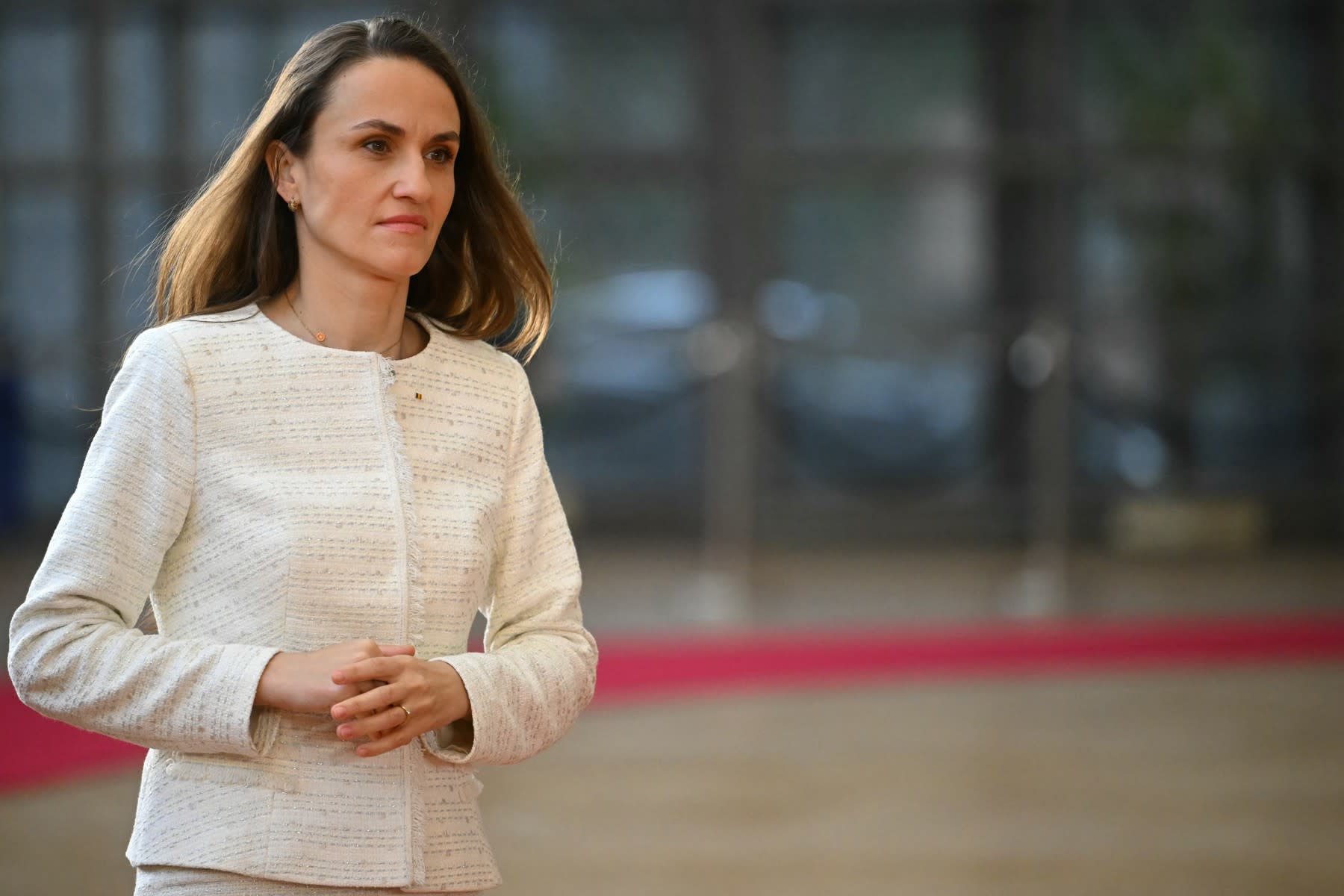 Oana Țoiu la o recepție Oana Țoiu la o recepție