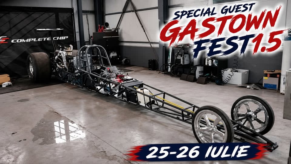 Primul Dragster construit în România expus la Gastown Fest Prahova