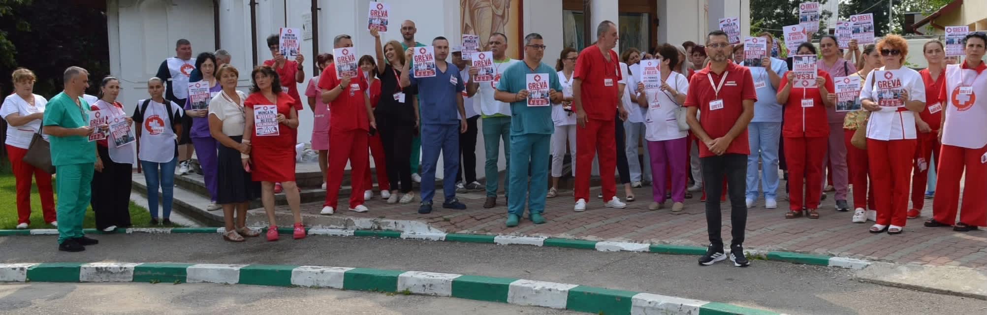 Corneliu Ștefan în discurs, sprijin pentru medici, Spitalul Județean Târgoviște