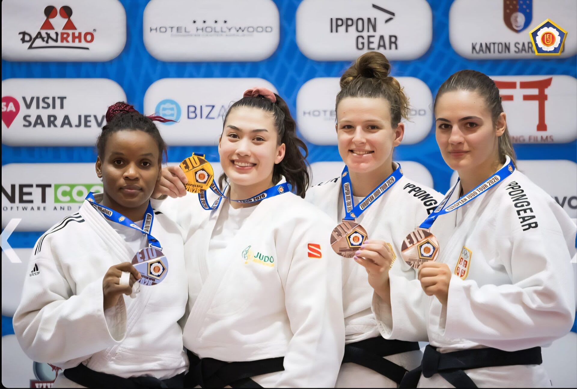 Judoka sătmăreancă Gorguet Maidelines în acțiune pe tatami