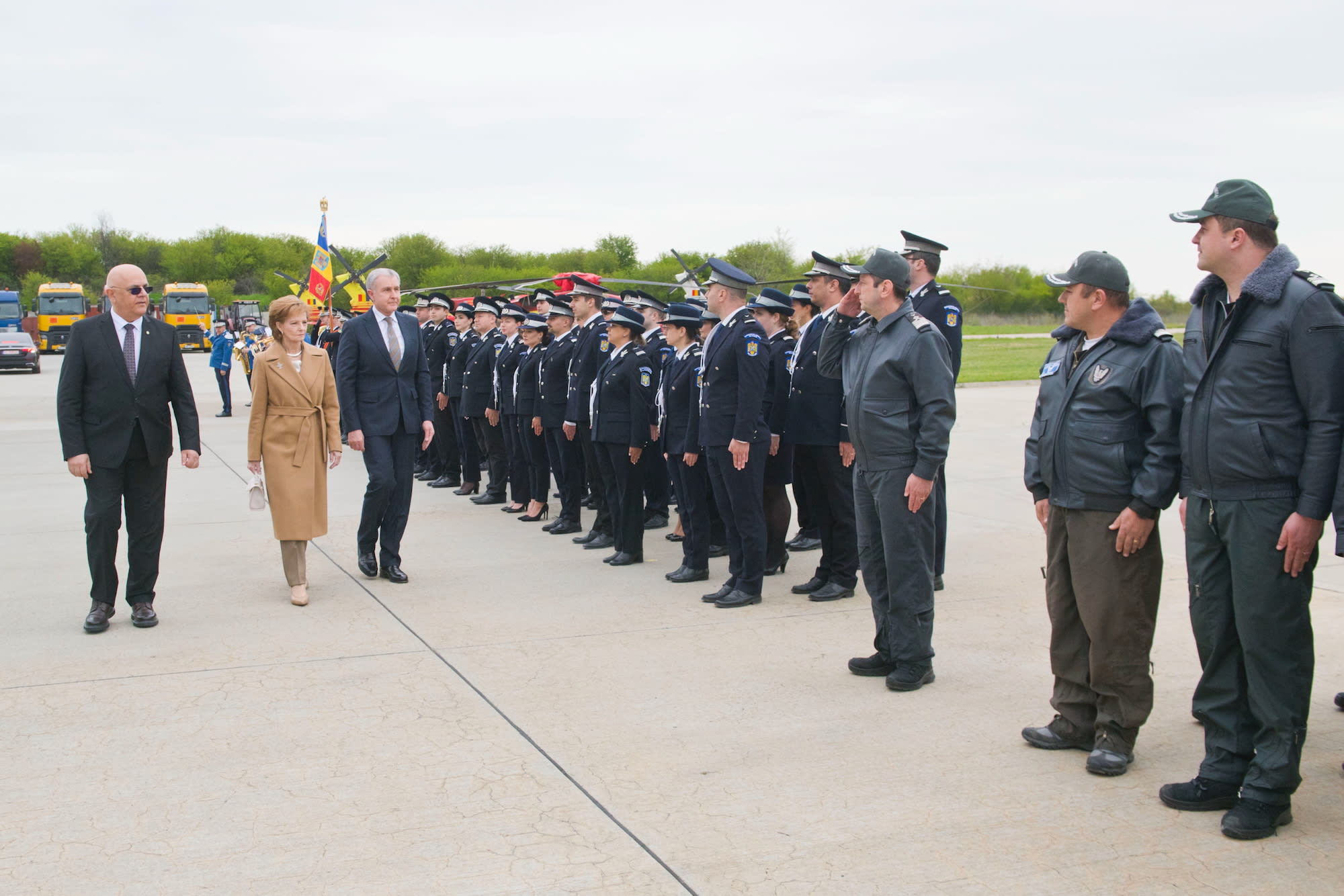 Reprezentanți ai Inspectoratului General de Aviatie și Poliției Bistrița-Năsăud la eveniment