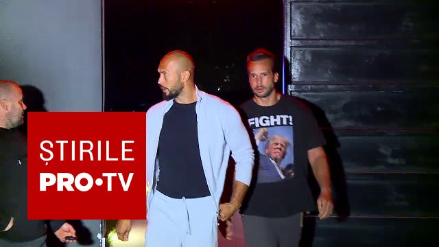 Frații Tate în sala de judecată, avocatul lor și tribunalul din Miami
