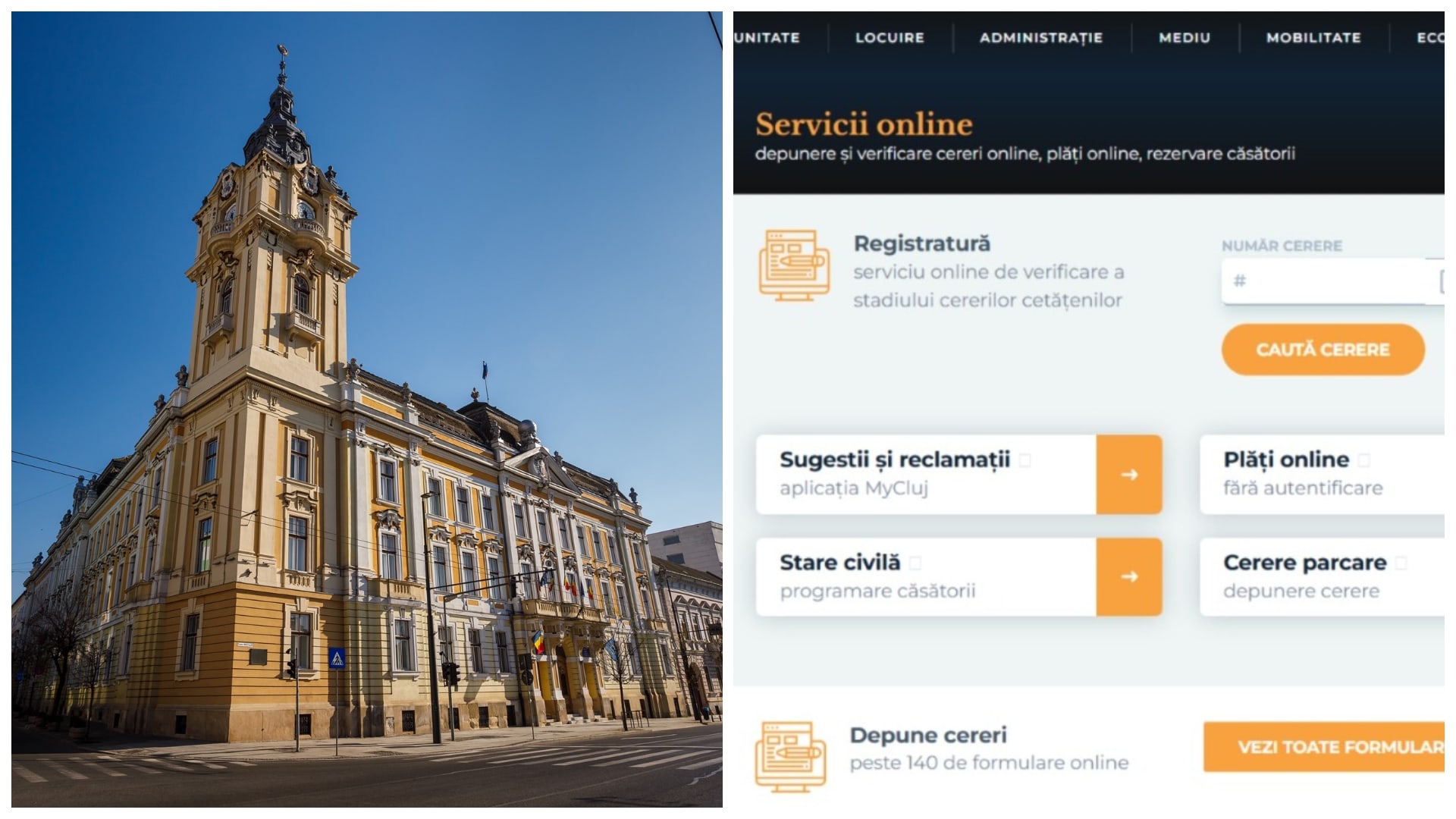 Viceprimarul Dan Tarcea în fața computerului, promovând servicii online Viceprimarul Dan Tarcea în fața computerului, promovând servicii online