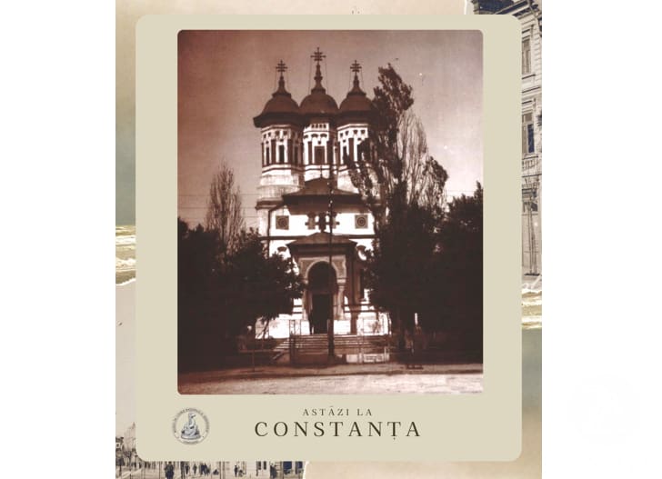 Biserica Adormirea Maicii Domnului din Constanța și scena Varieteaului Carpați Biserica Adormirea Maicii Domnului din Constanța și scena Varieteaului Carpați