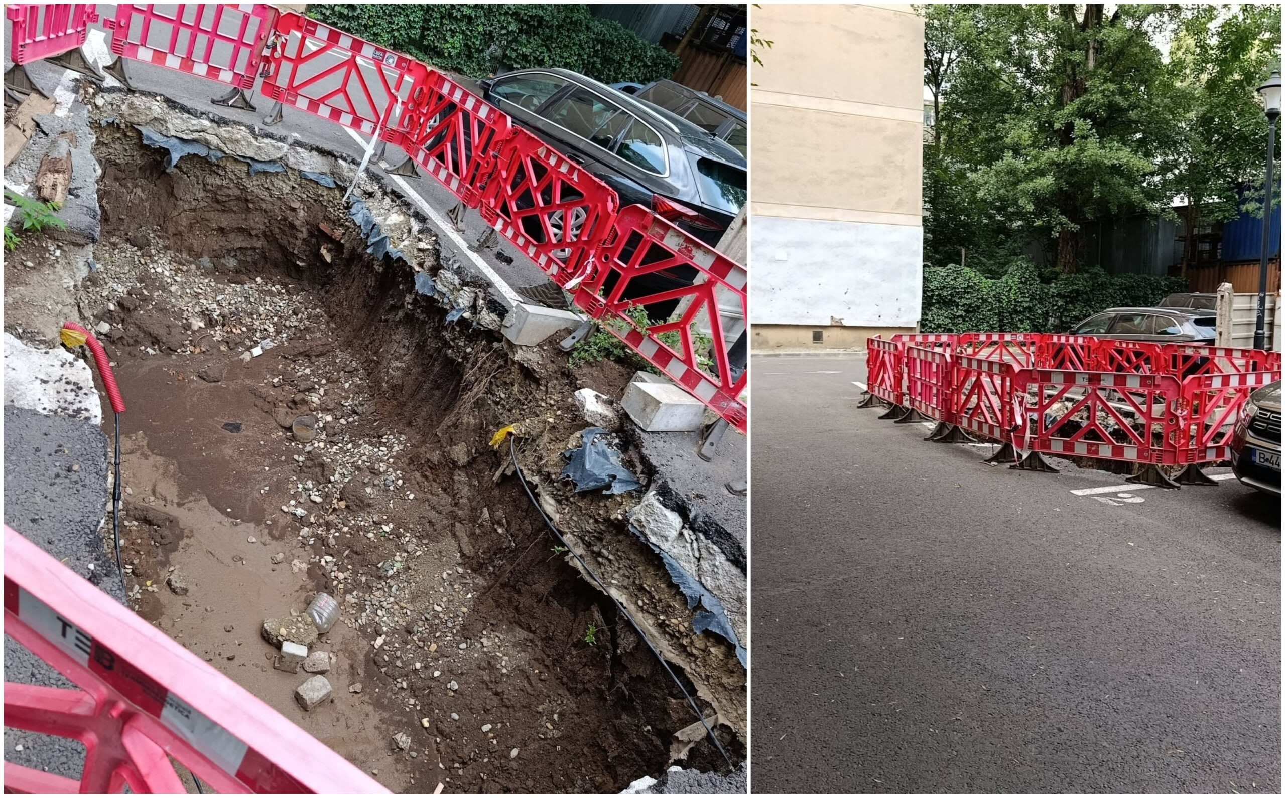 Groapă uriașă în Sectorul 6, București, fără acoperire