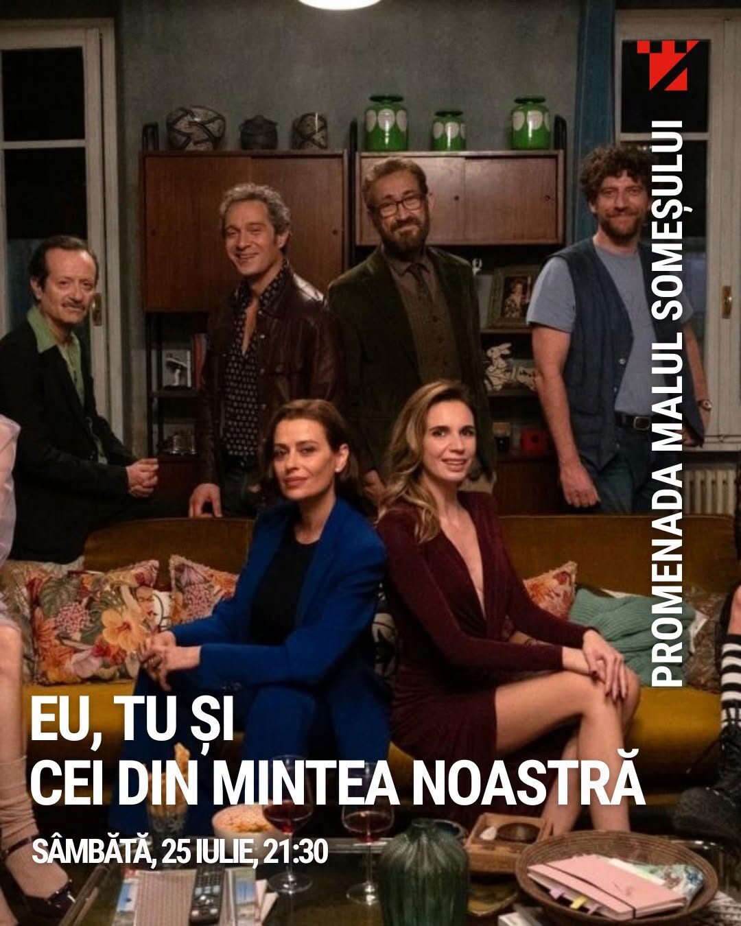 Public în aer liber urmărind film în parc, malul Someșului, Satu Mare
