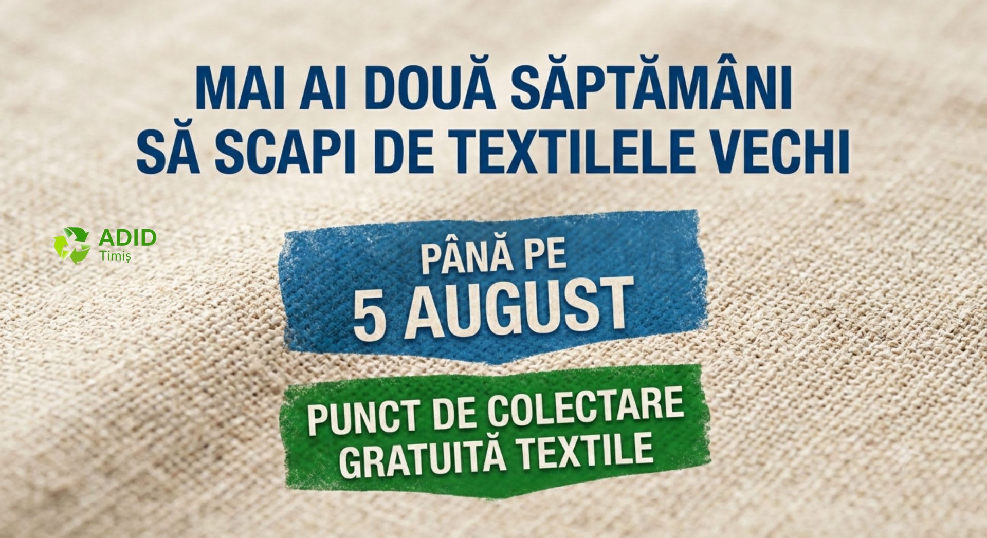 Punct de colectare textile în Caraș-Severin, oameni depunând haine uzate