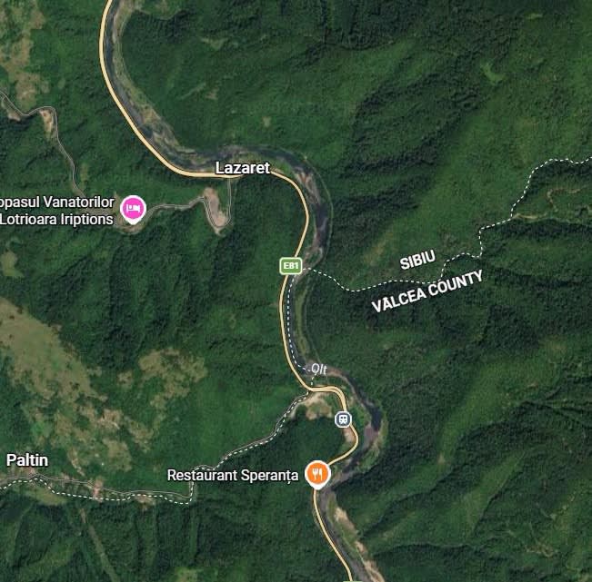 Camion și pietre căzute pe DN7 în zona Lazaret, Sibiu