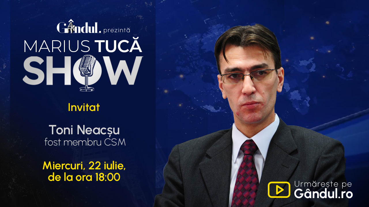 Toni Neacșu în studio, emisiune live pe Gândul