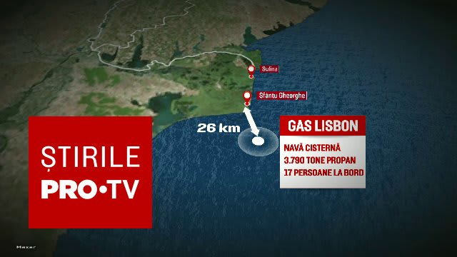 Nava petrolier lovită în largul coastelor românești, echipaj evacuat