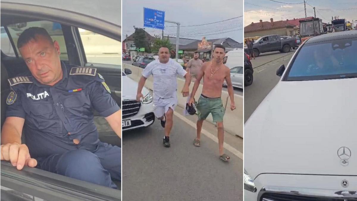 Polițist băut în uniformă, conflict cu interlopi în fața secției de poliție