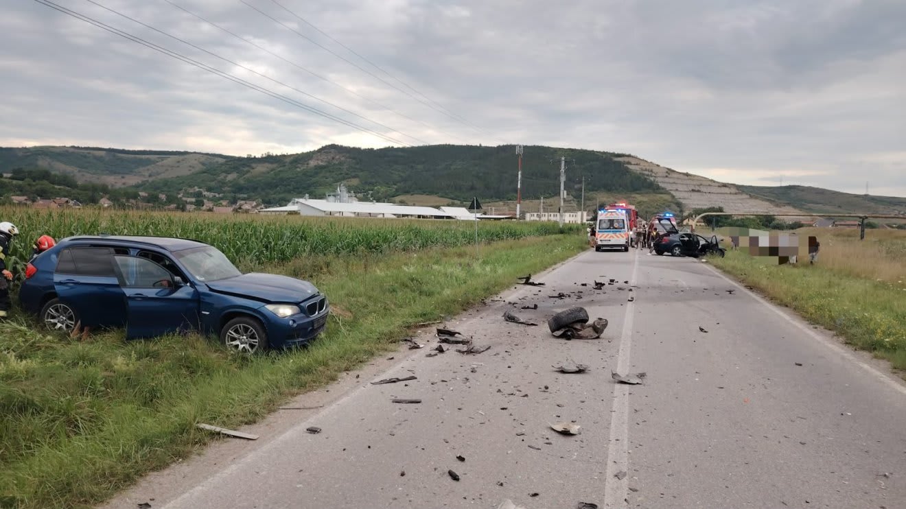 Accident rutier în Harghita cu intervenția echipajelor de salvare