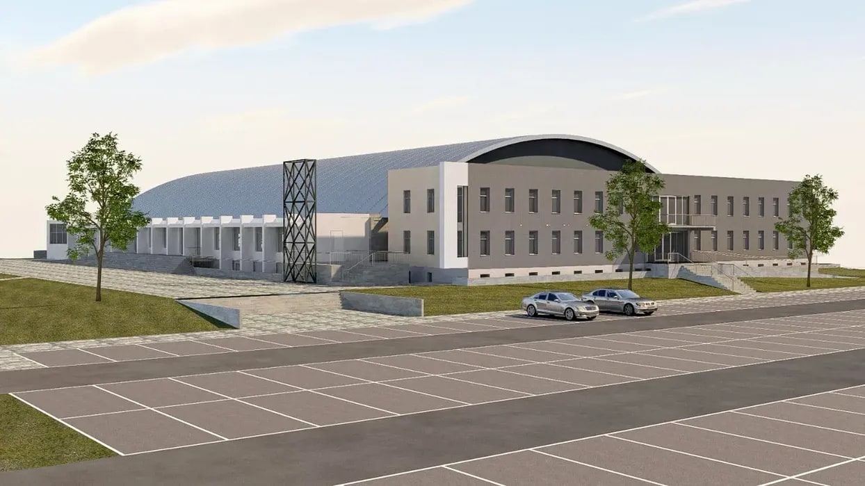Sala polivalentă Timișoara în construcție Sala polivalentă Timișoara în construcție
