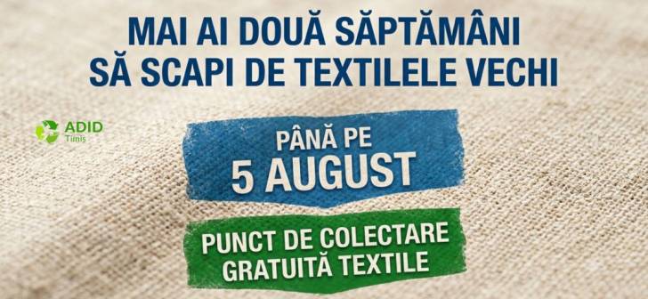 Punct de colectare textile în Timișoara, oameni predând haine uzate