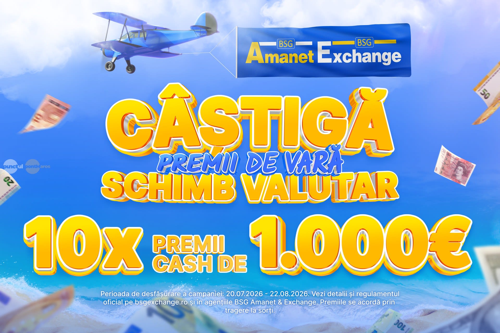 Bani cash și schimb valutar la BSG Amanet & Exchange