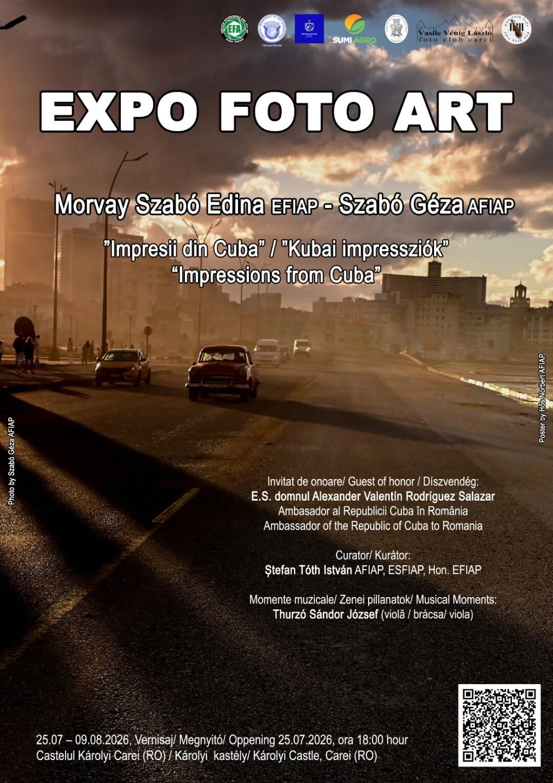 Fotografie cu Castelul Károlyi din Carei și expoziția Cuba Fotografie cu Castelul Károlyi din Carei și expoziția Cuba