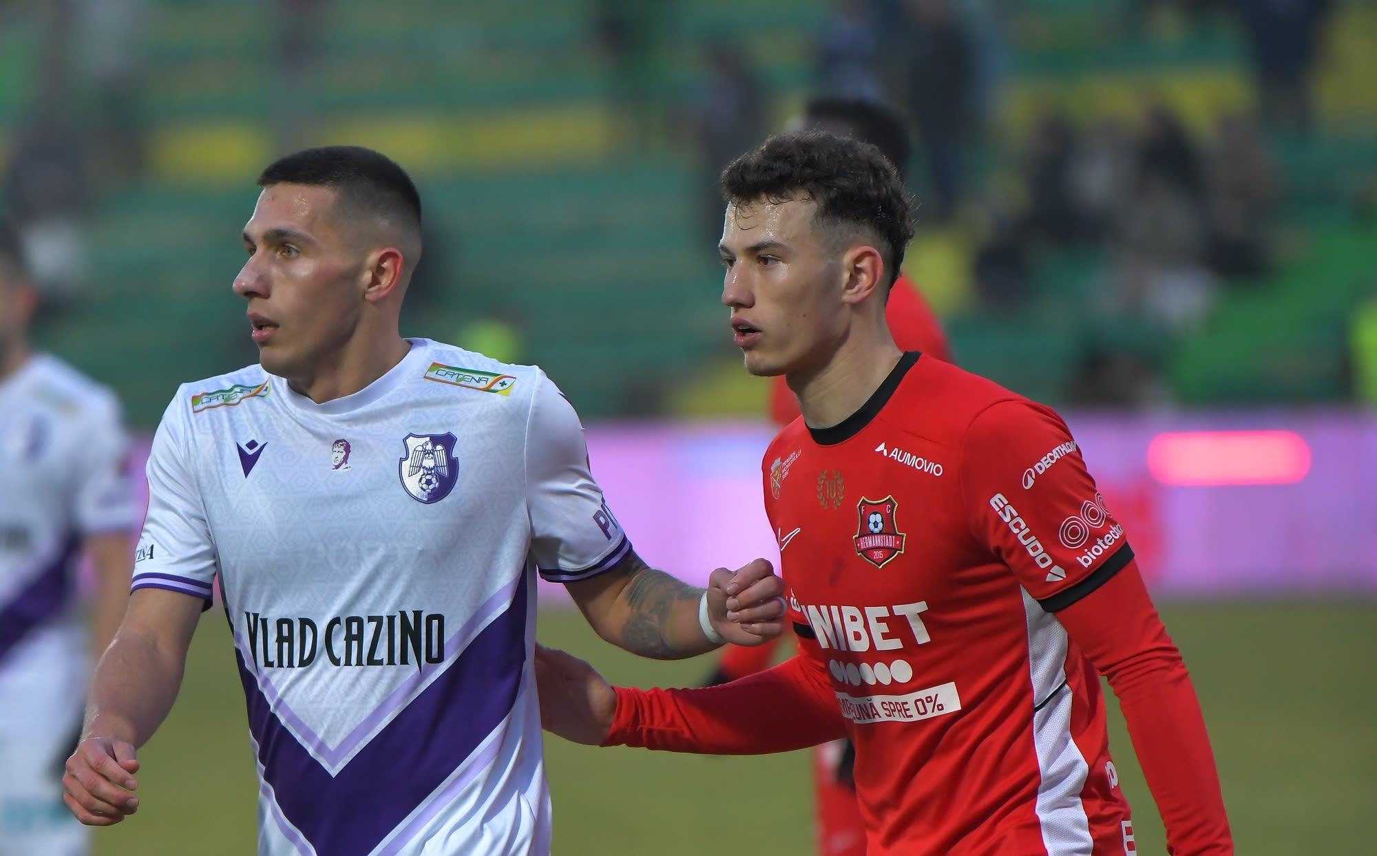 Luca Stancu în acțiune pe teren