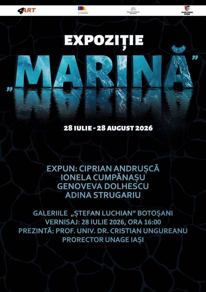 Expoziția de grup „Marină” la Botoșani: Artiștii vă invită la vernisaj pe 28 iulie