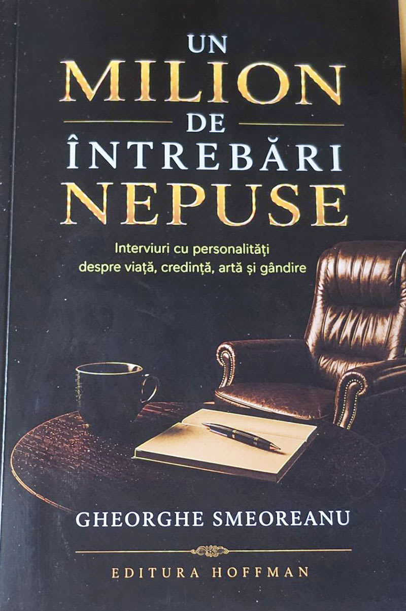 Autorul Gheorghe Smeoreanu prezentând cartea nou lansată