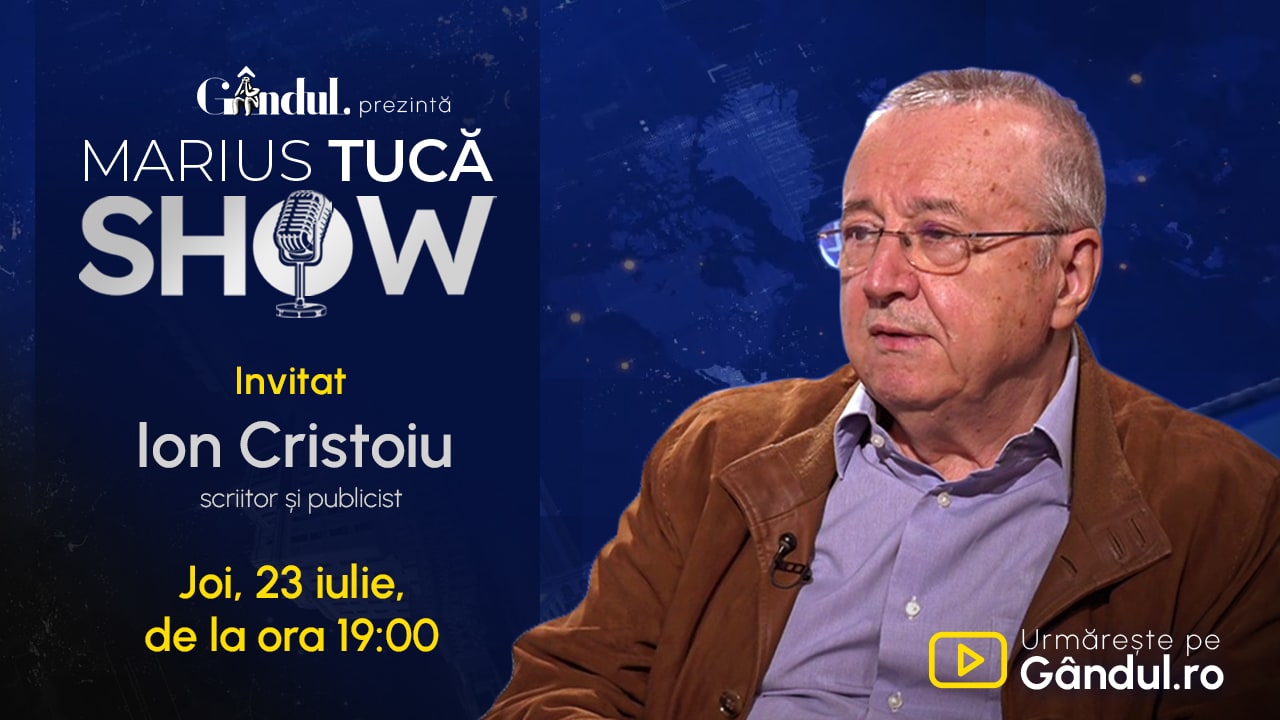 Ion Cristoiu și Marius Tucă în studio, emisiune live