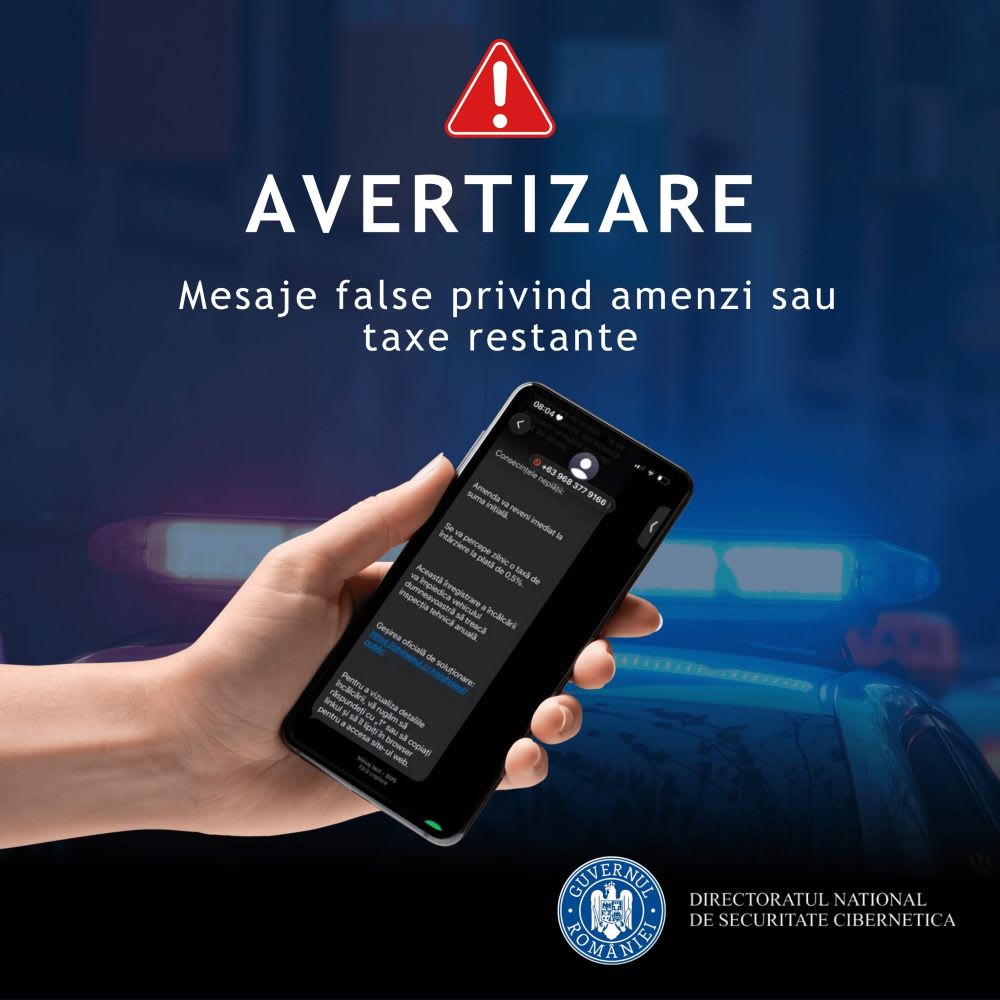 Mesaj SMS fraudulos cu link periculos Mesaj SMS fraudulos cu link periculos
