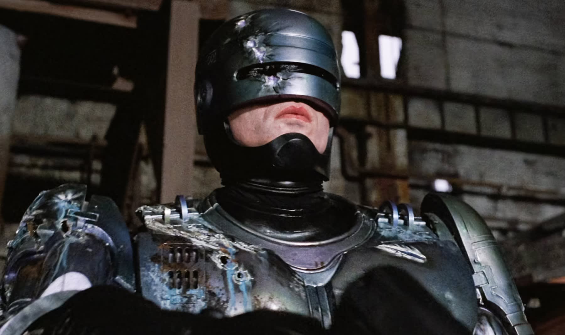 Peter Weller in RoboCop movie